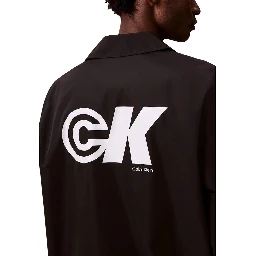 Black Polyester Shell Jacket