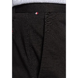Black Recycled Cotton Casual Pants