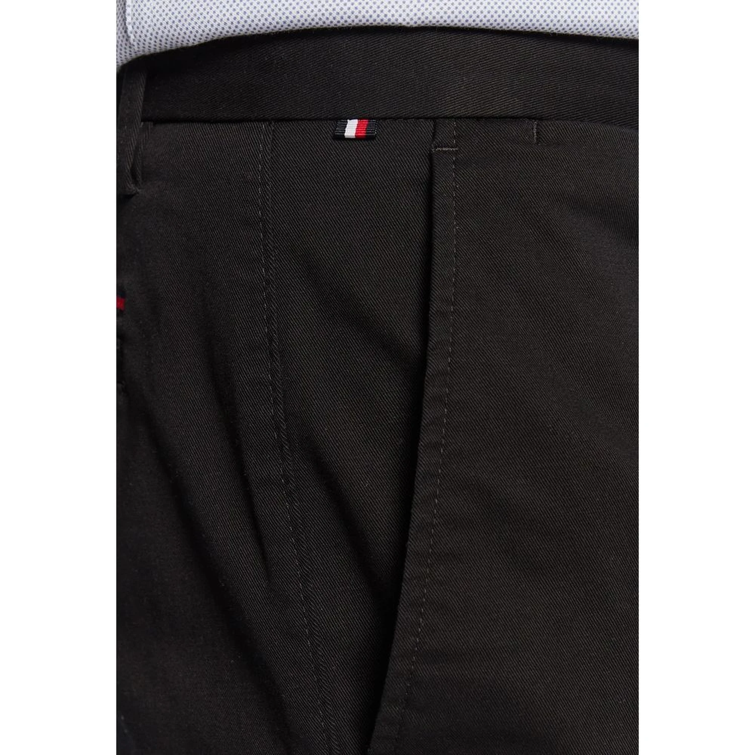 Black Recycled Cotton Casual Pants