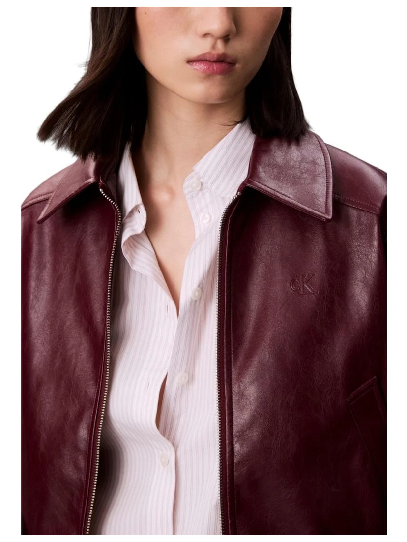 Bordeaux Leather Jacket