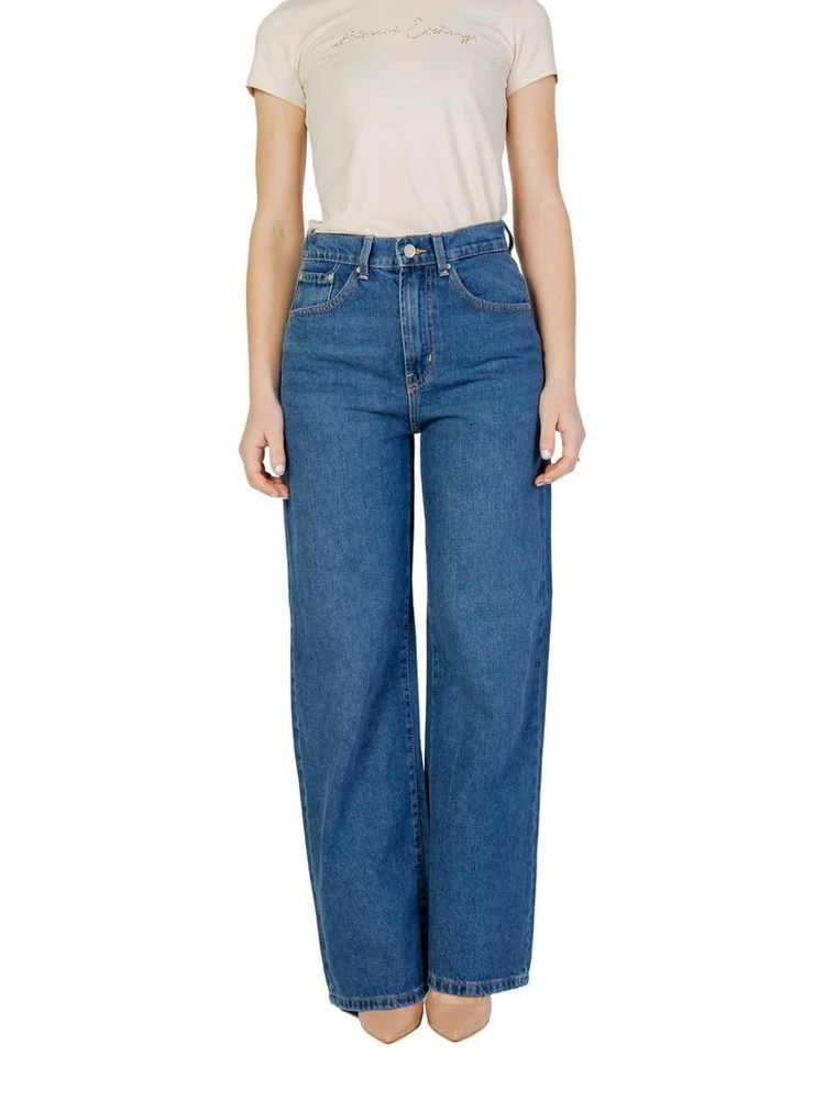 Blue Cotton Relaxed Fit Jeans