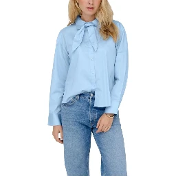 Blue Cotton Blouse