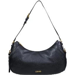 Black Artificial Leather Handbag