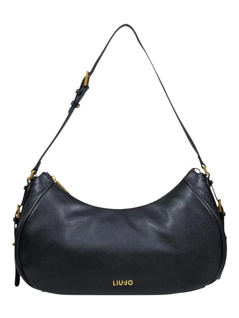 Black Artificial Leather Handbag