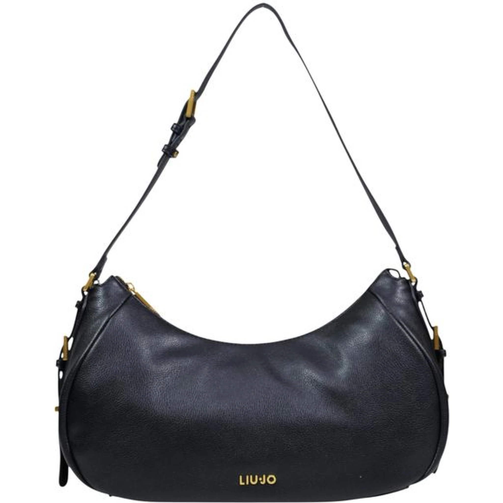 Black Artificial Leather Handbag
