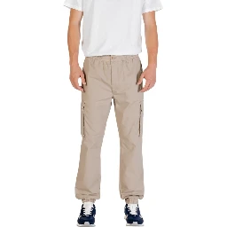 Brown Cotton Cargo Pants