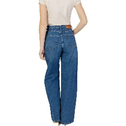 Blue Cotton Relaxed Fit Jeans