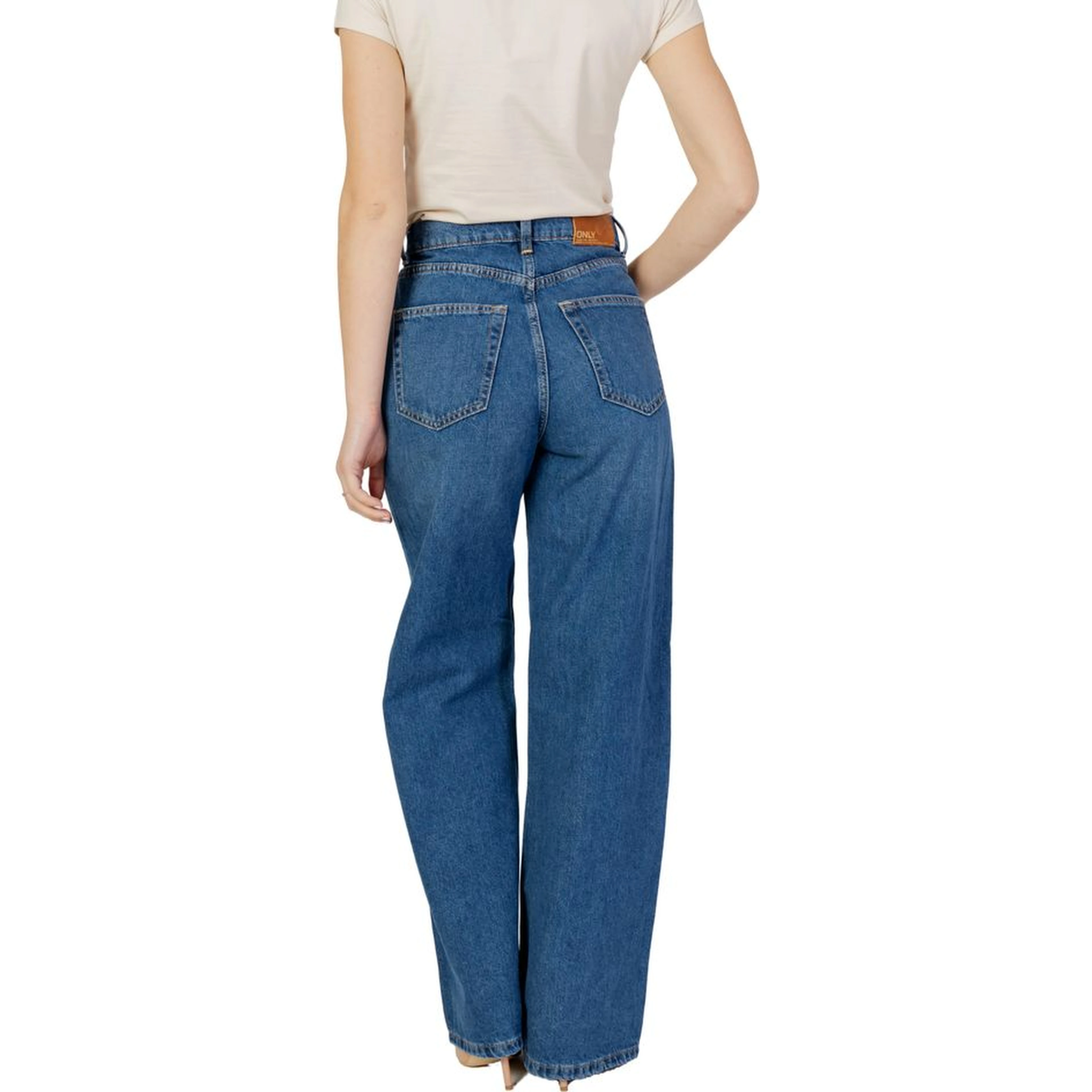 Blue Cotton Relaxed Fit Jeans