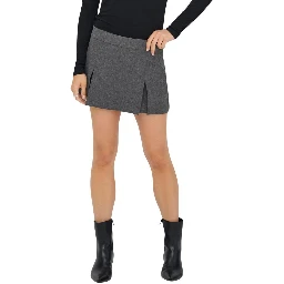 Gray Polyester Shorts