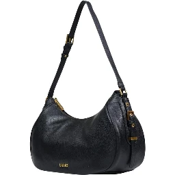 Black Artificial Leather Handbag