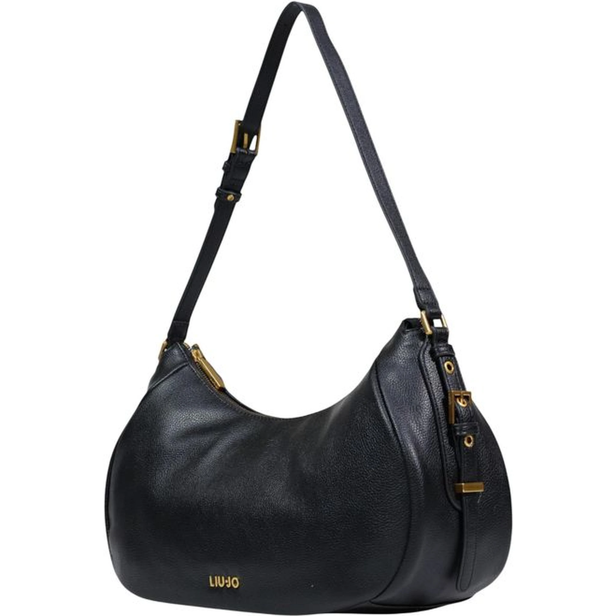 Black Artificial Leather Handbag
