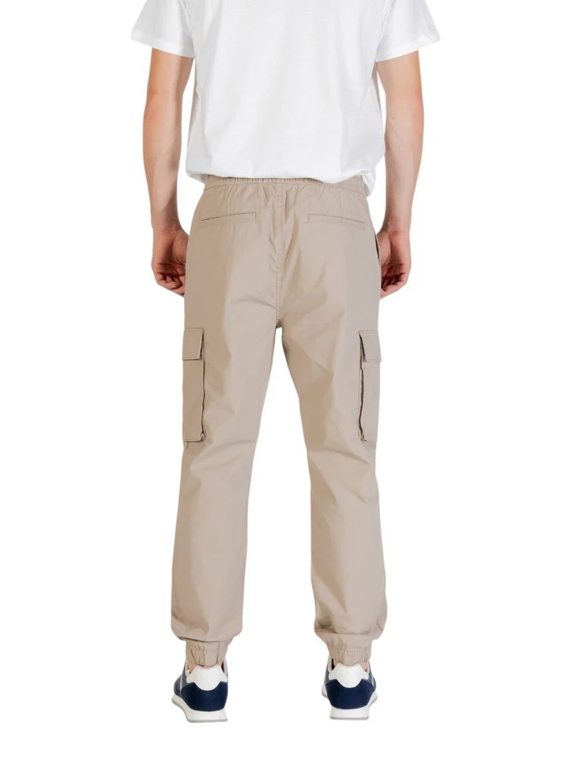 Brown Cotton Cargo Pants
