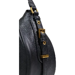Black Artificial Leather Handbag