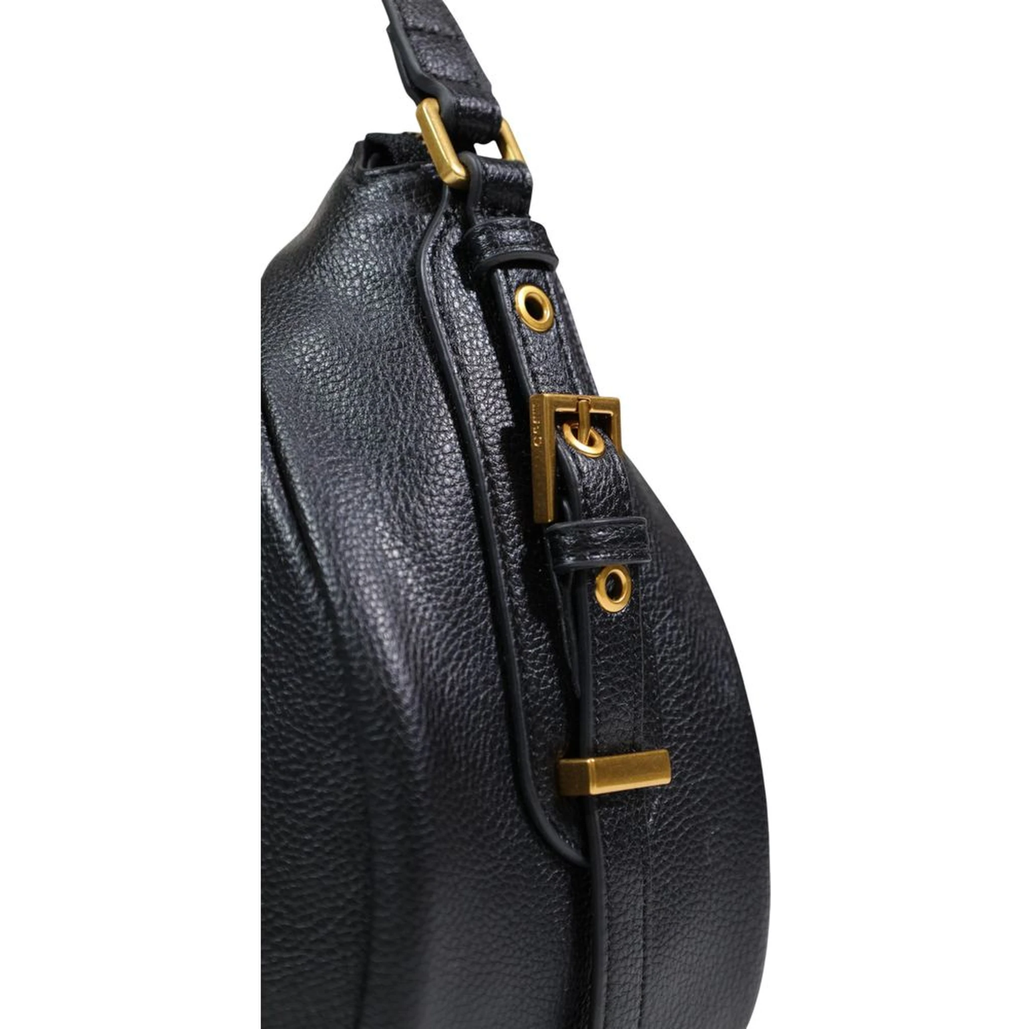 Black Artificial Leather Handbag