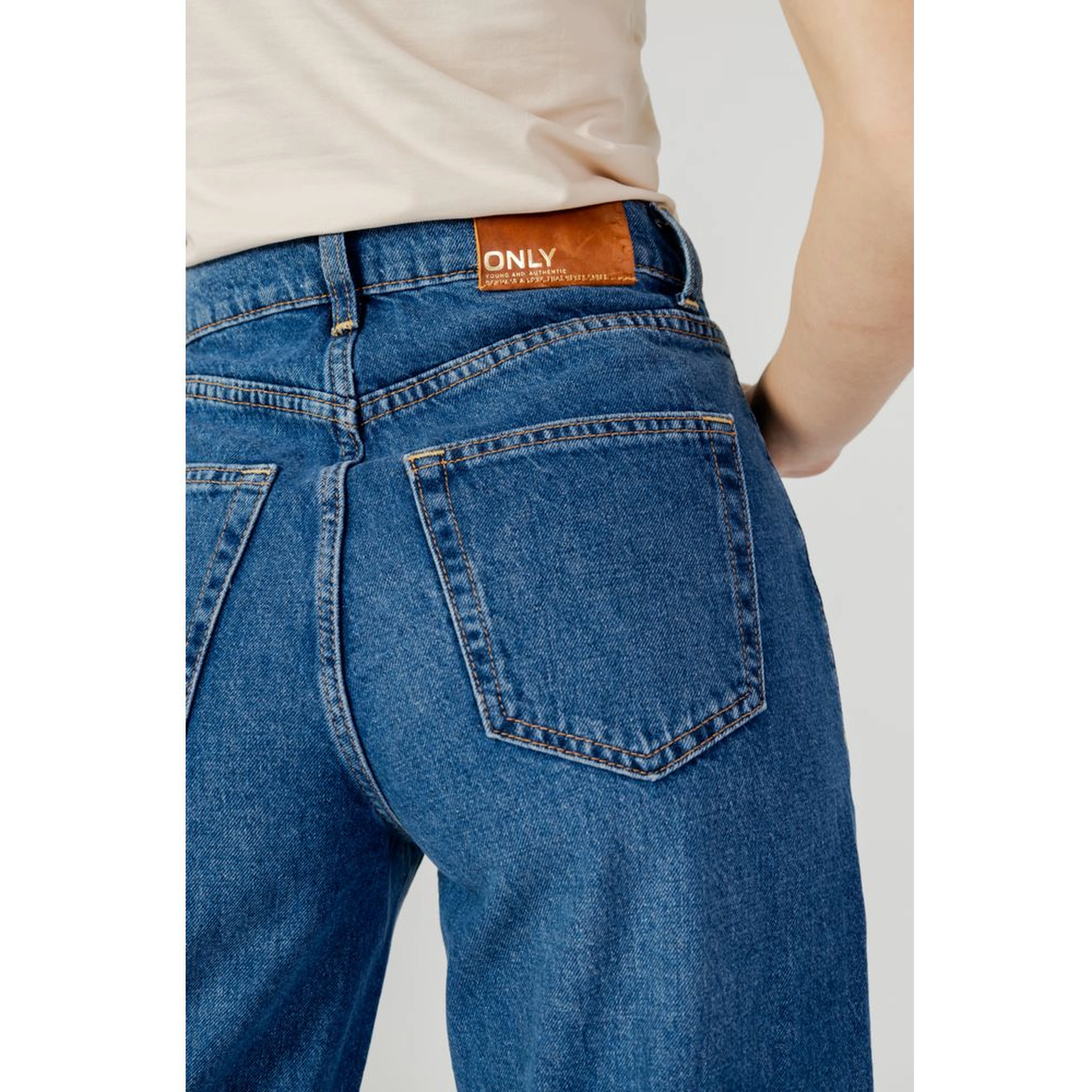 Blue Cotton Relaxed Fit Jeans