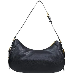 Black Artificial Leather Handbag
