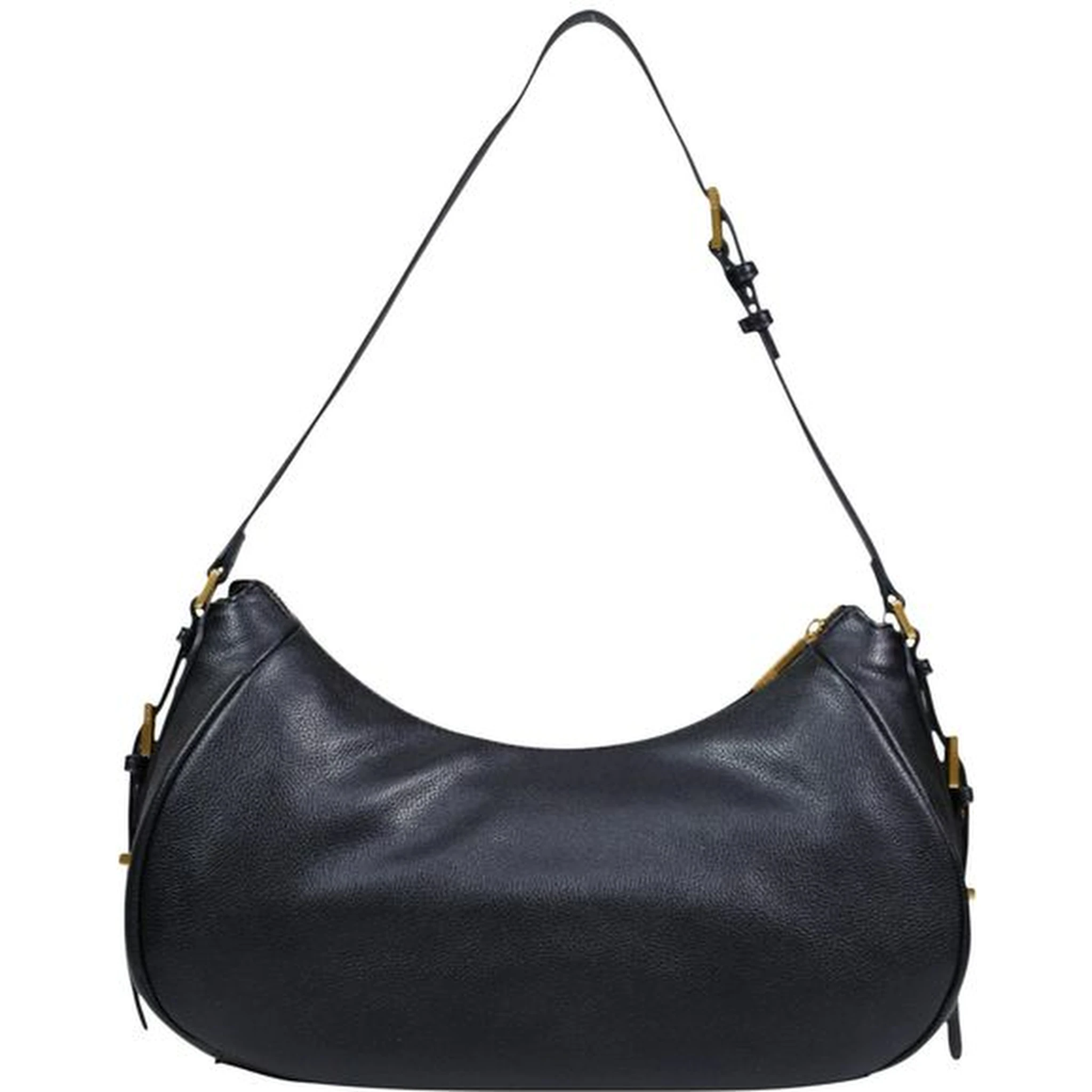 Black Artificial Leather Handbag