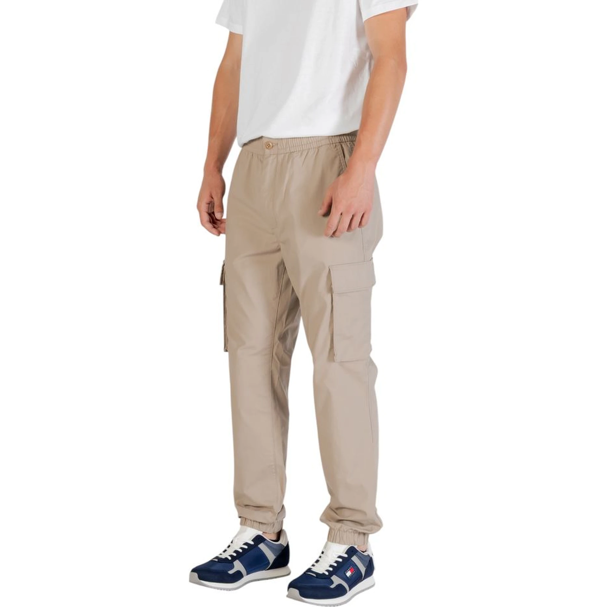 Brown Cotton Cargo Pants