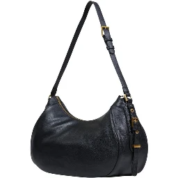 Black Artificial Leather Handbag