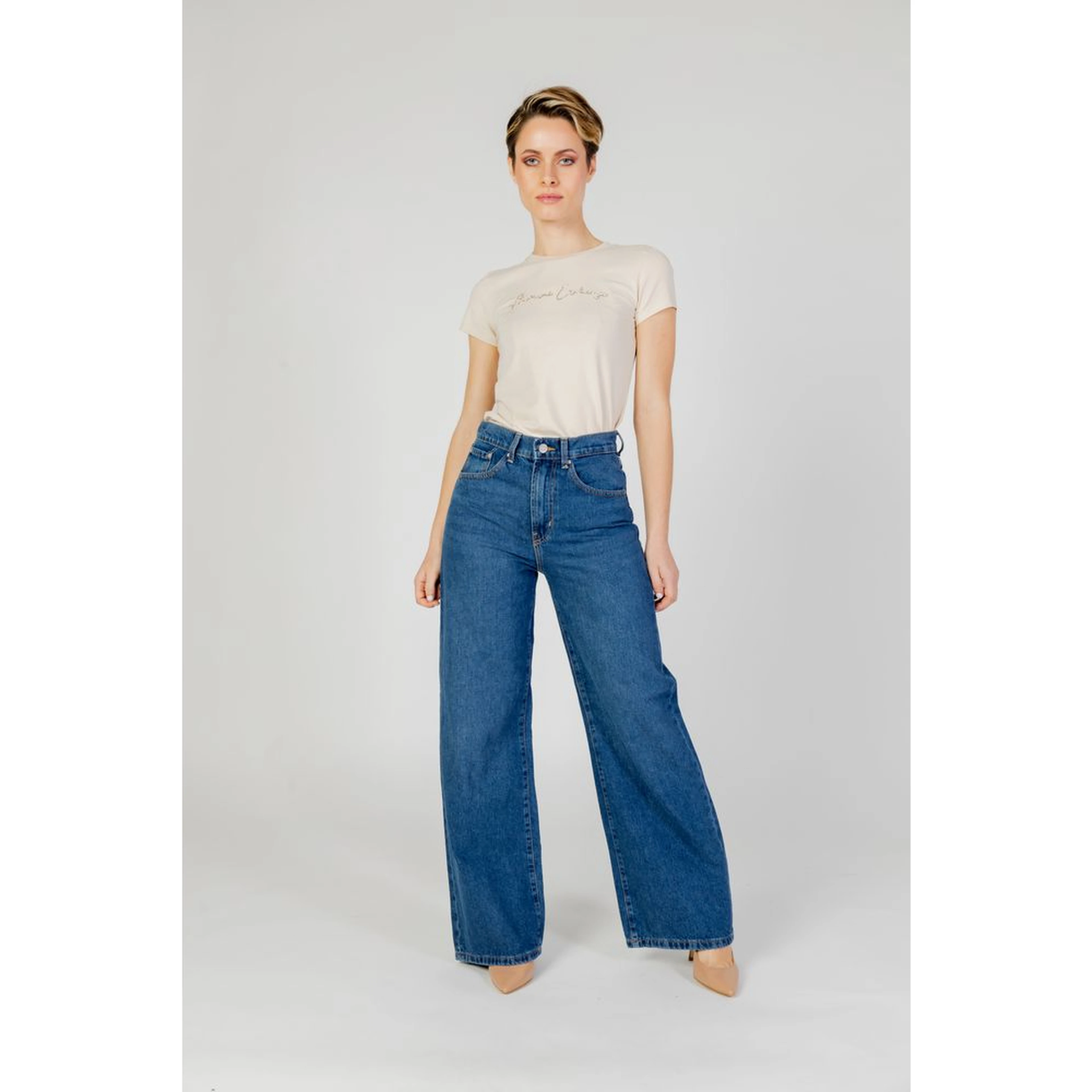 Blue Cotton Relaxed Fit Jeans
