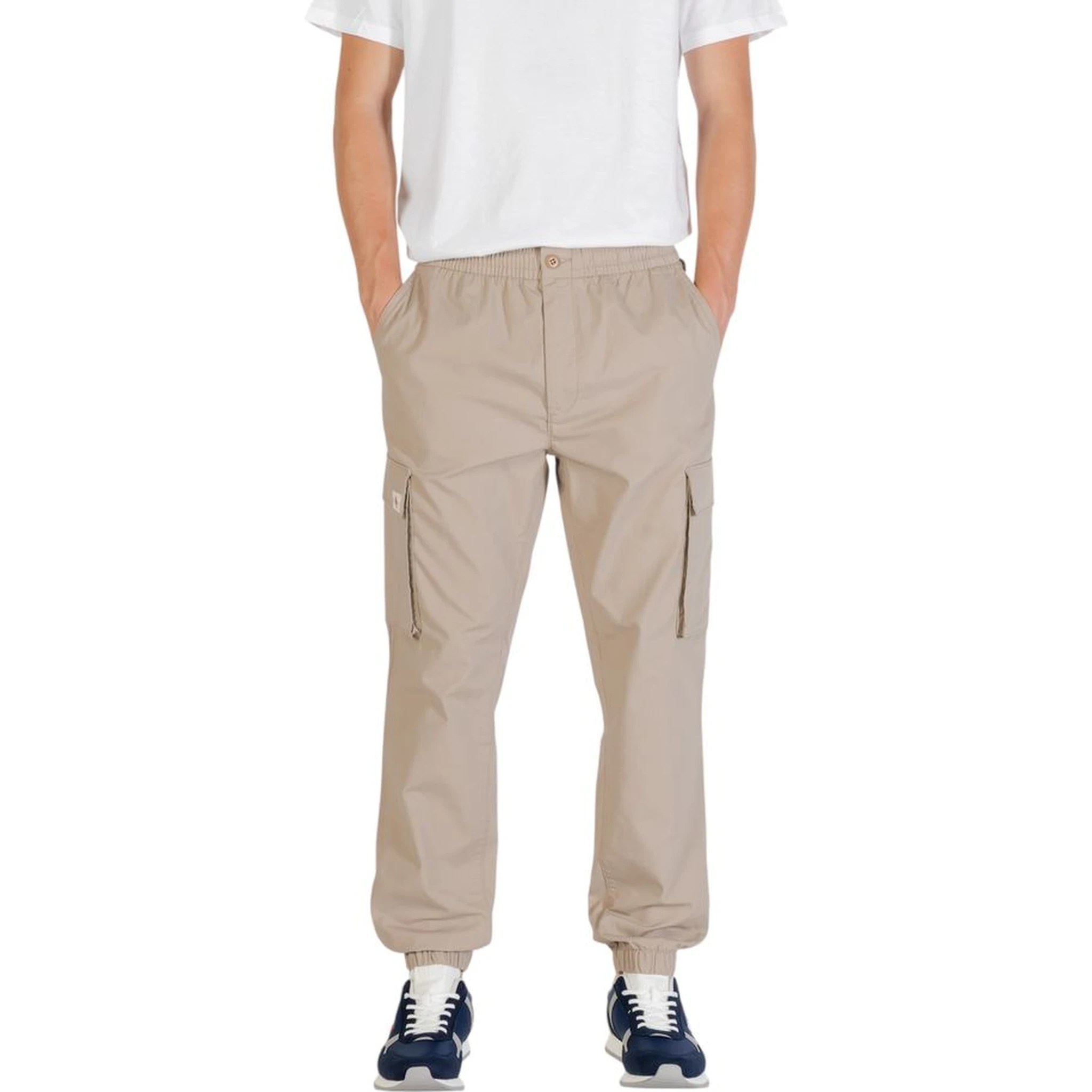 Brown Cotton Cargo Pants