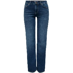 Blue Cotton Bootcut Jeans