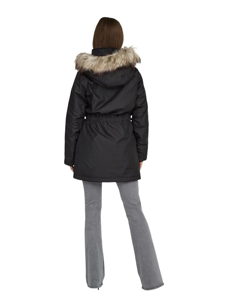 Black Recycled Polyester Parka alternative
