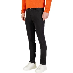 Gray Cotton Skinny Pants