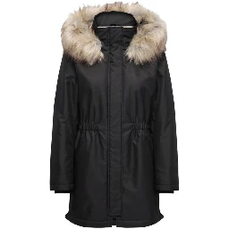 Black Recycled Polyester Parka
