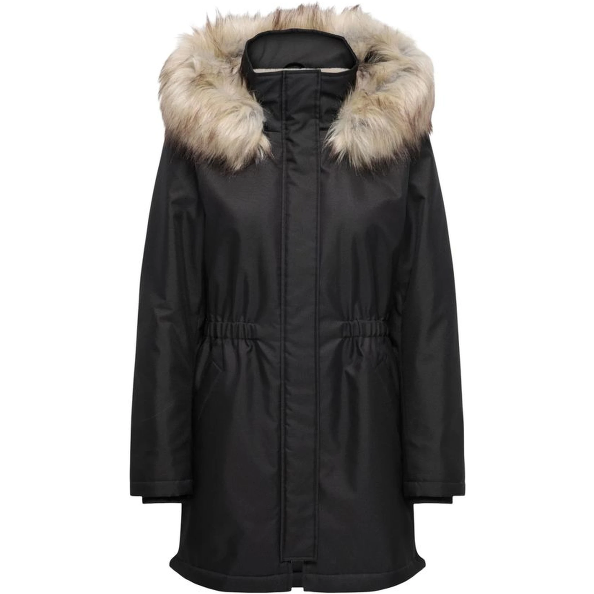 Black Recycled Polyester Parka