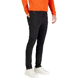 Gray Cotton Skinny Pants