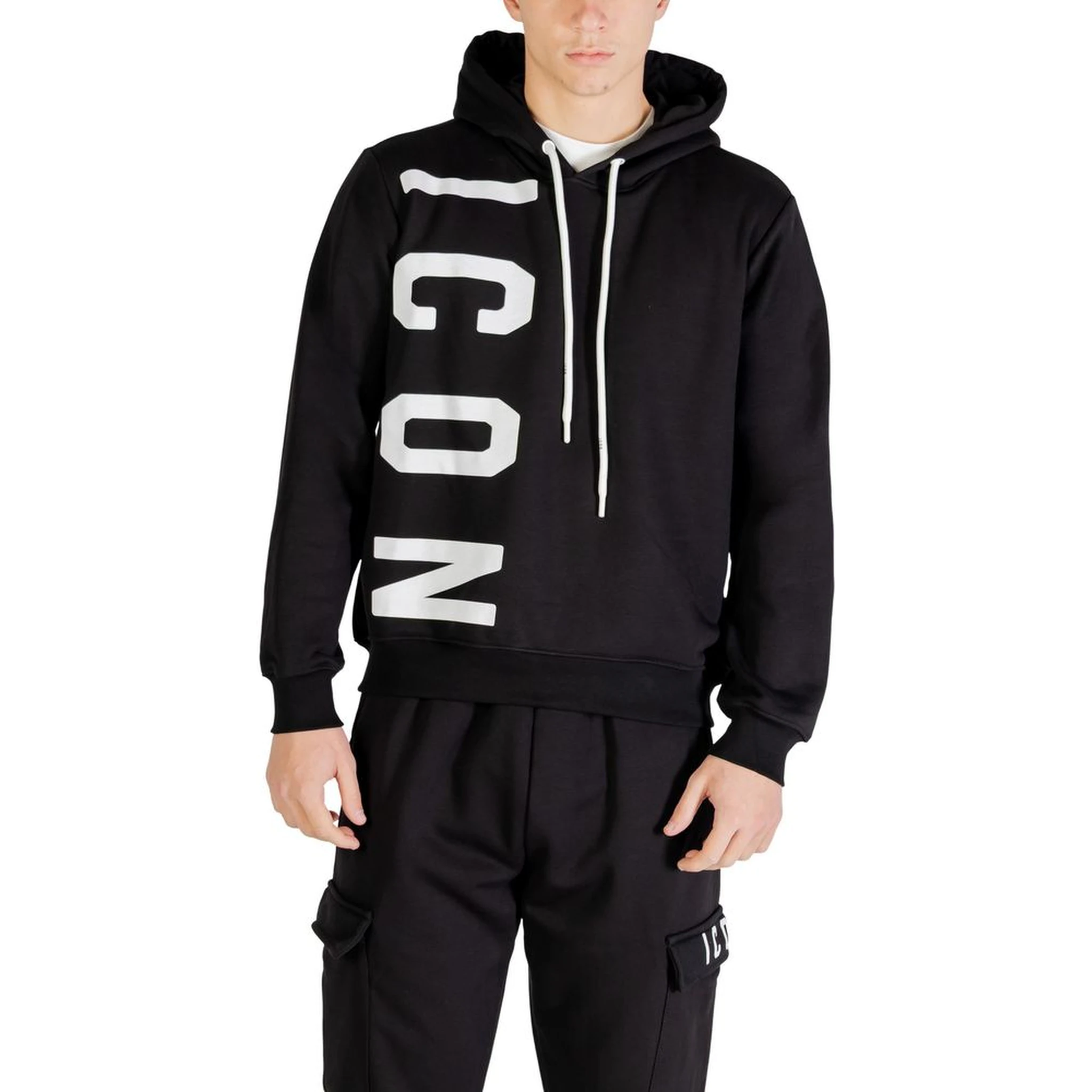 Black Cotton Hoodie