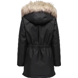 Black Recycled Polyester Parka
