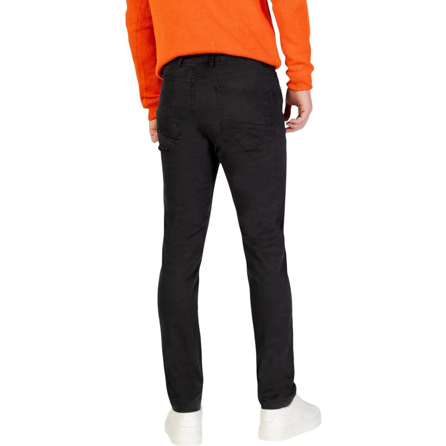 Gray Cotton Skinny Pants