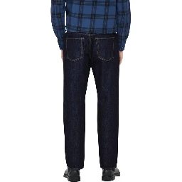 Blue Recycled Cotton Slim Fit Jeans