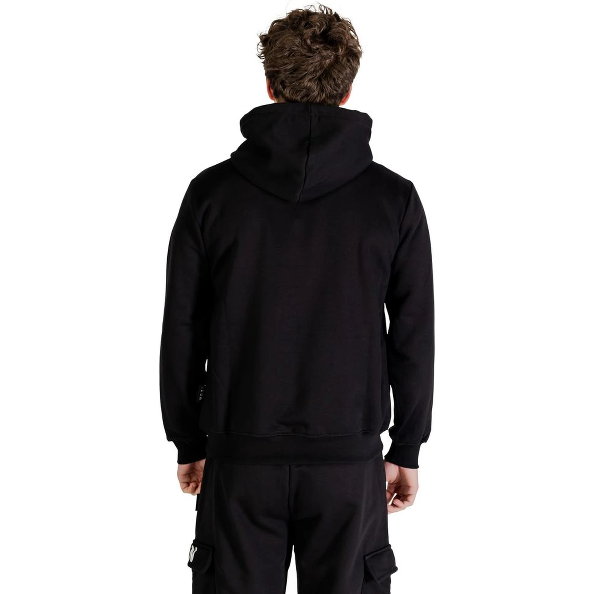 Black Cotton Hoodie