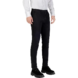Black Cotton Skinny Pants