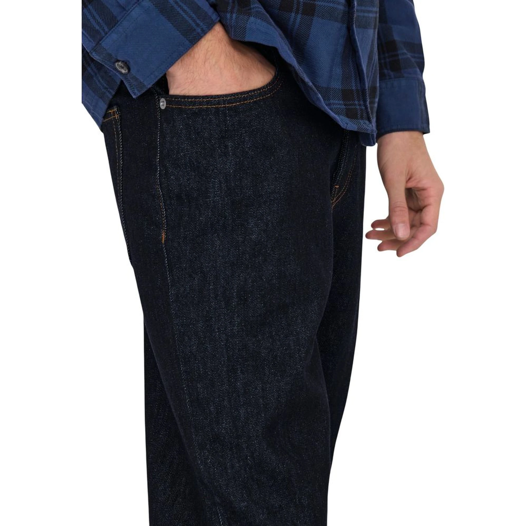 Blue Recycled Cotton Slim Fit Jeans