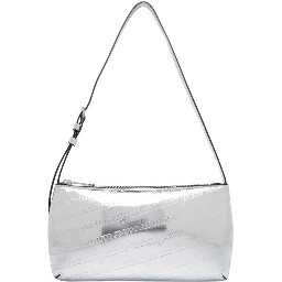 Silver Polyethylene Handbag