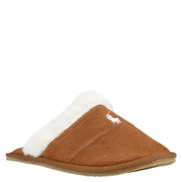 Brown Textile Slippers