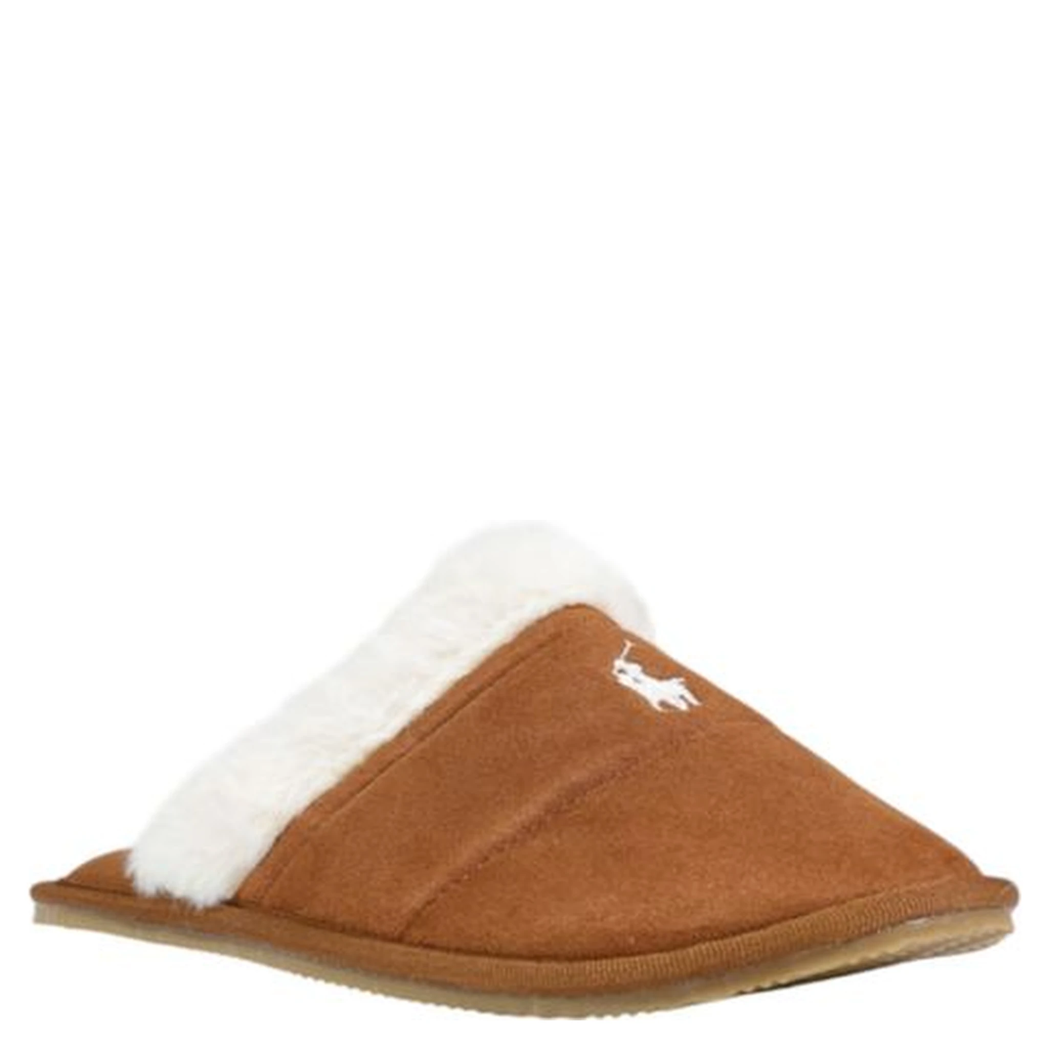 Brown Textile Slippers