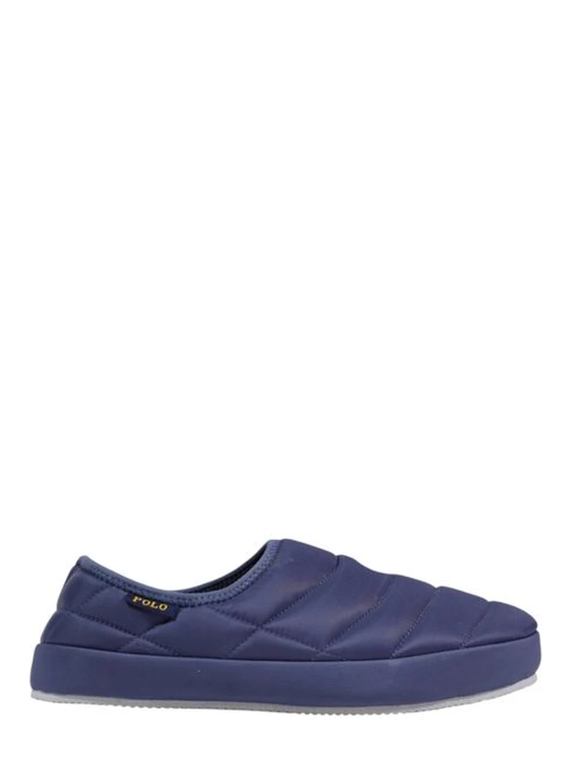 Blue Textile Slippers