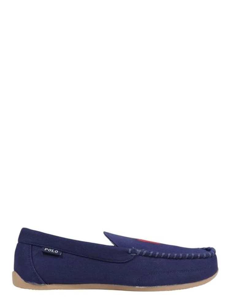 Blue Textile Slippers