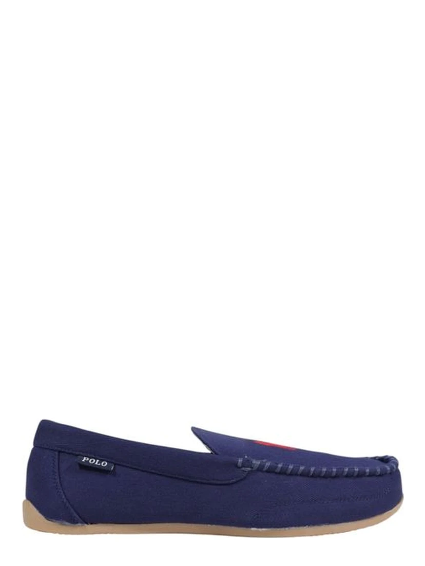 Blue Textile Slippers