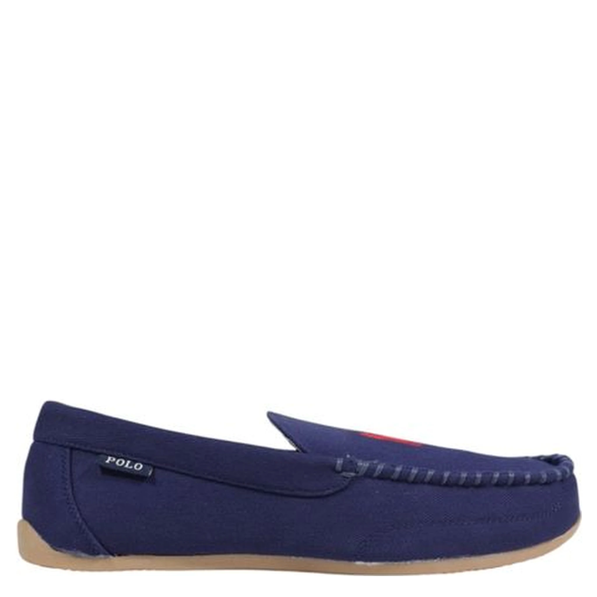 Blue Textile Slippers