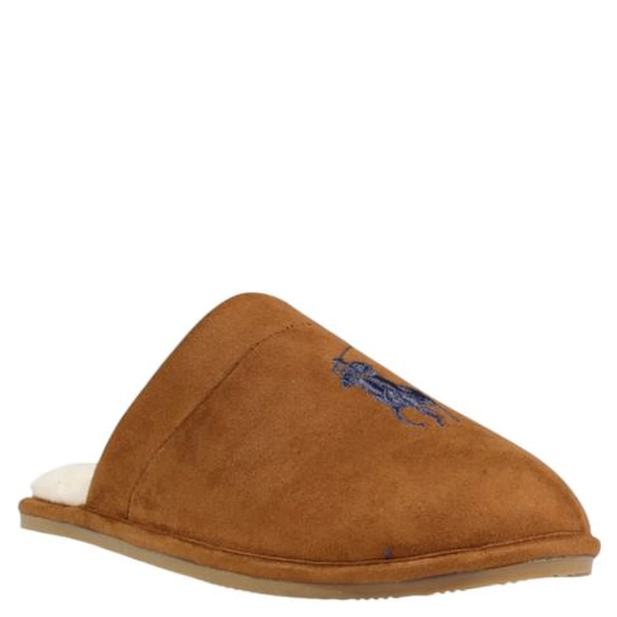 Brown Textile Slippers