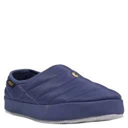 Blue Textile Slippers