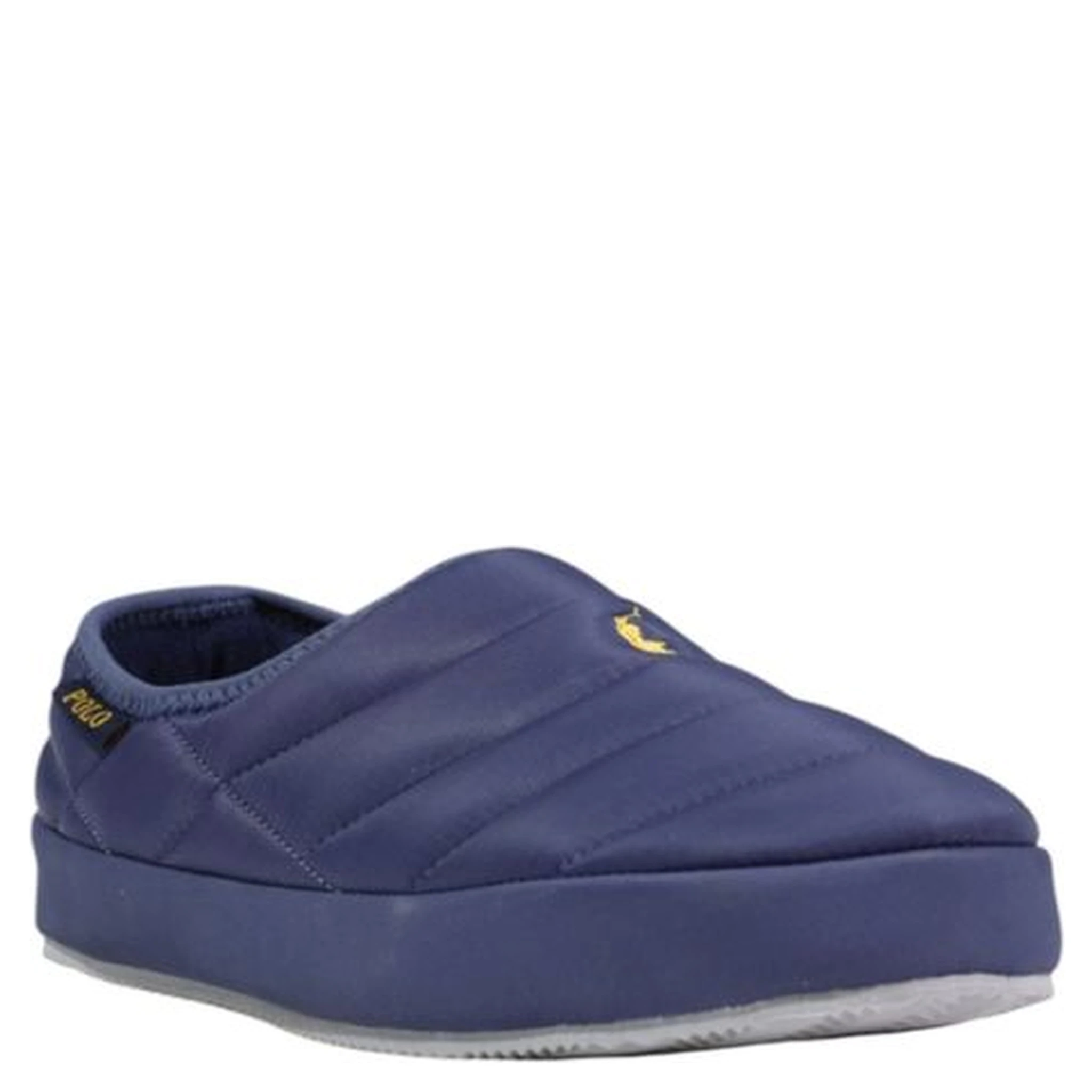 Blue Textile Slippers