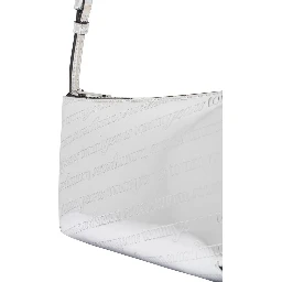 Silver Polyethylene Handbag