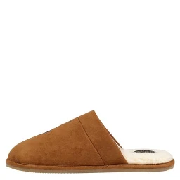Brown Textile Slippers